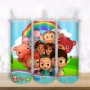 Cocomelon Family characters- Rainbow  20oz Straight/ Tapered Tumbler Design Template for Sublimation - Full Tumbler Wrap - PNG Download