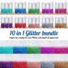 Faux Glitter Confetti design bundle for 20oz Straight/ Tapered Tumbler Template for Sublimation - Full Tumbler Wrap - PNG Download Tamara
