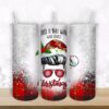 Just a girl who loves Christmas - 20oz Straight/ Tapered Tumbler Design Template for Sublimation - Full Tumbler Wrap - PNG Download