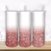 Rose Gold Confetti Glitter Design for - 20oz Straight/ Tapered Tumbler Design Template for Sublimation - Full Wrap - PNG Download Tamara
