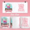 Sisters make the best friends quote coffee mug design for 11 & 15oz mug - Ready to press sublimation mug Wrap | PNG template Download