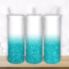 Sky Blue Glitter Confetti design for 20oz Straight/ Tapered Tumbler Template for Sublimation - Full Tumbler Wrap - PNG Download Tamara