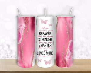 20oz skinny tumbler design Agate Tumbler Template with motivational quotes for Sublimation | Full Tumbler Wrap | for her Digital Download