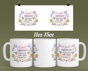 Best friends mug template - friendship quote coffee mug design - 11 & 15oz cricut mug press sublimation design - friends mug png Download