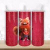 Cartoon characters 20Oz Skinny tumbler sublimation design | Digital Download Straight water slide Tumbler glitter red design png kids