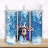 frozen characters 20 Oz Skinny tumbler sublimation design Digital Download Straight  water slide Tumbler glitter designs png cartoon tumbler