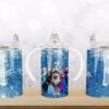 Frozen characters sippy cup tumbler Design | sublimation design for 12 oz kids cup. Straight sided cup template png digital tumbler download