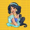Jasmine Princess clip art, Princess PNG download. princess digital image PNG  for mug, tumbler, sticker or any sublimation design and print