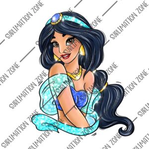 Jasmine Princess clip art, Princess PNG download. princess digital image PNG  for mug, tumbler, sticker or any sublimation design and print