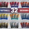 Seamless NFL tumbler Designs bundle , 32 Team tumbler wrap png for 20 oz skinny tumbler sublimation design digital download, 30 oz football tumbler png